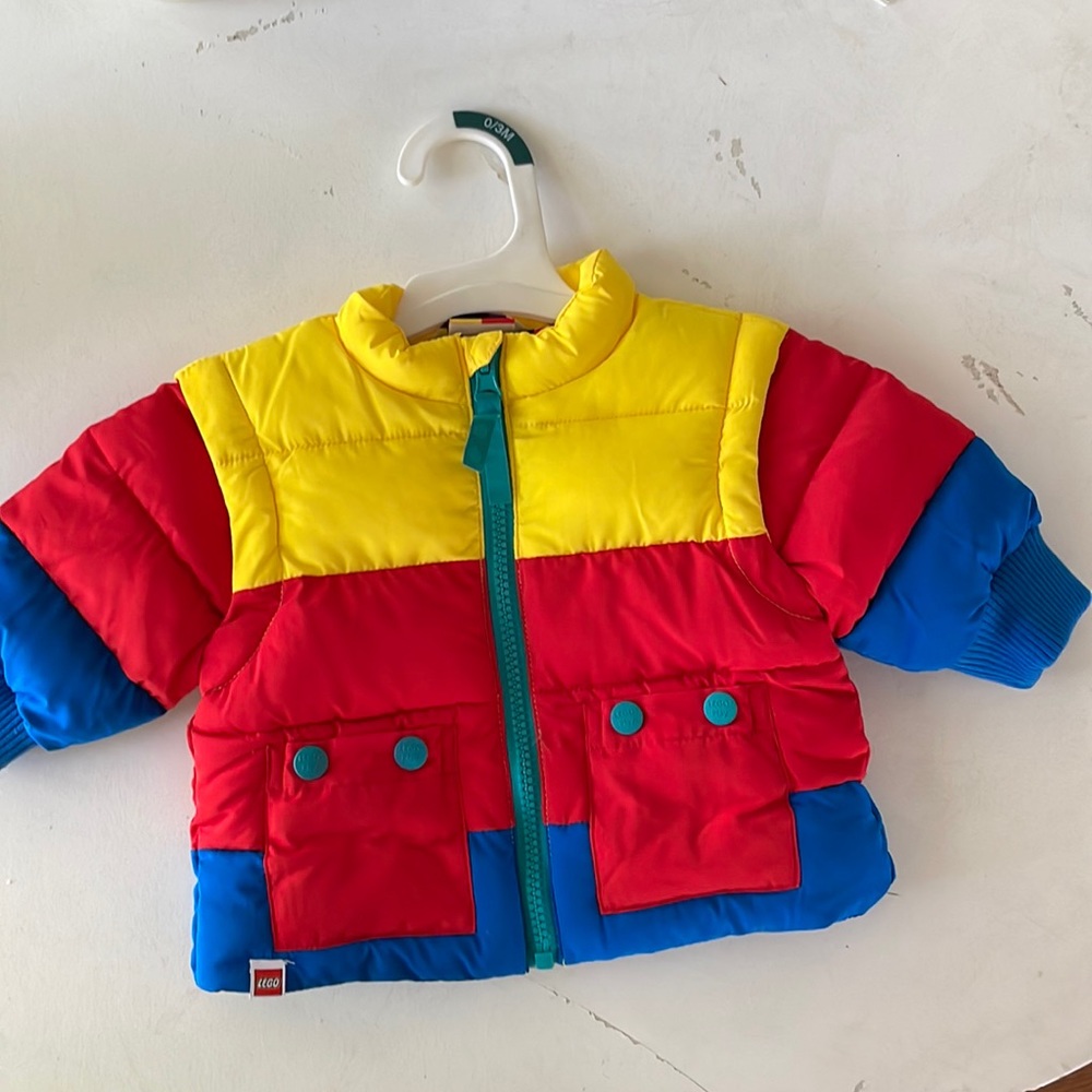 Baby Lego puffer jacket NWT